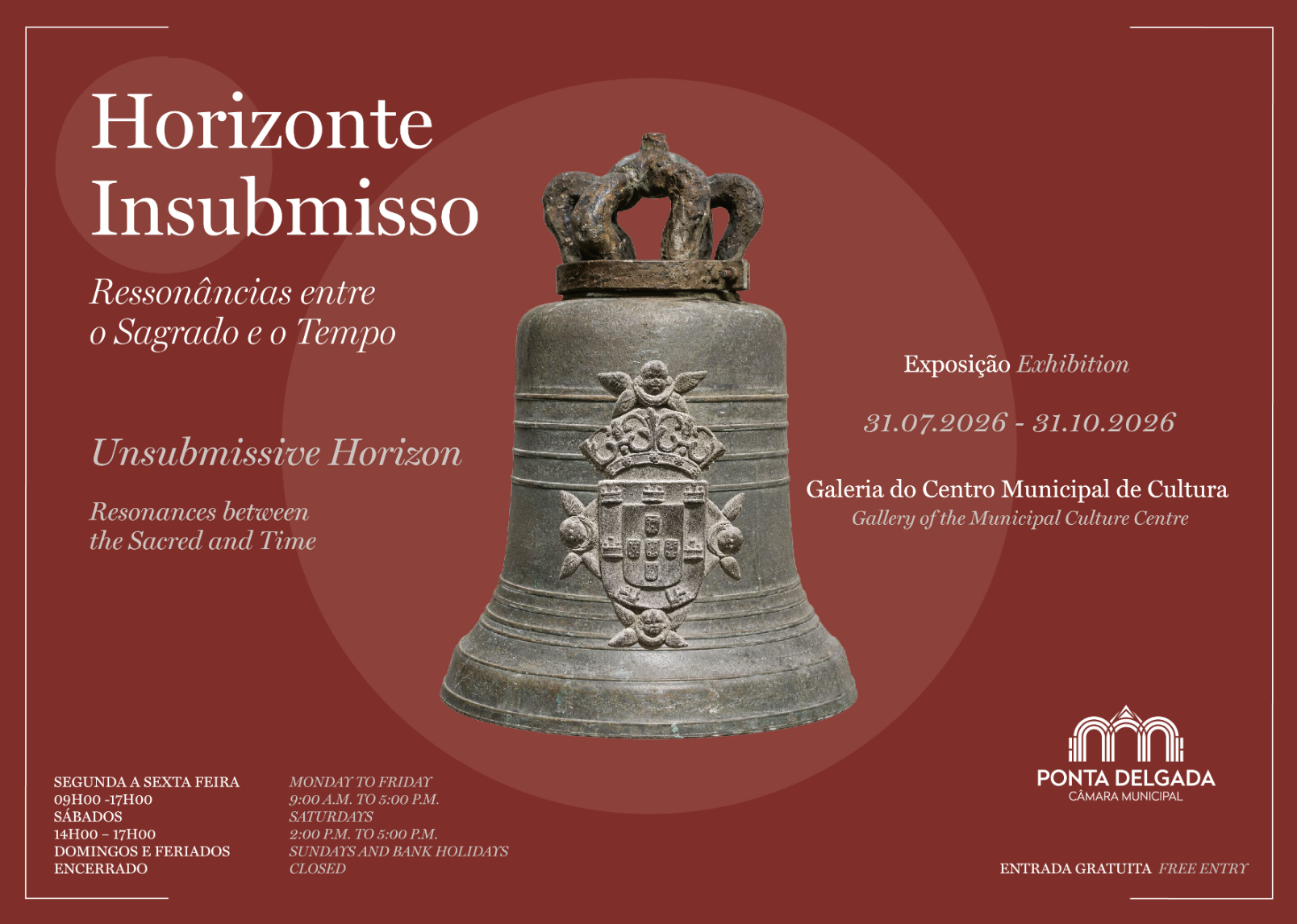Exposição Horizonte Insubmisso: Ressonâncias entre o Sagrado e o Tempo — event image